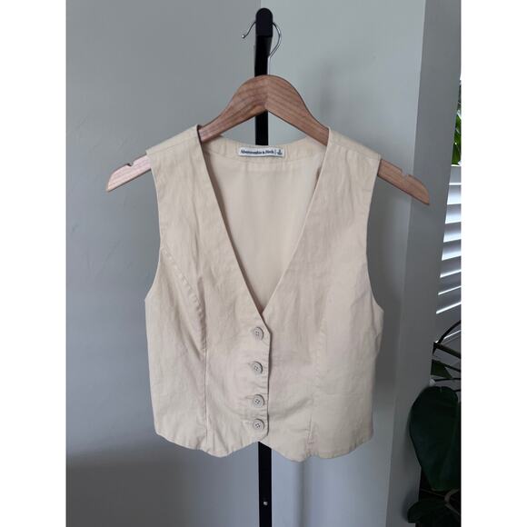 Abercrombie & Fitch Tops - Abercrombie & Fitch Bare Vest Cream Small